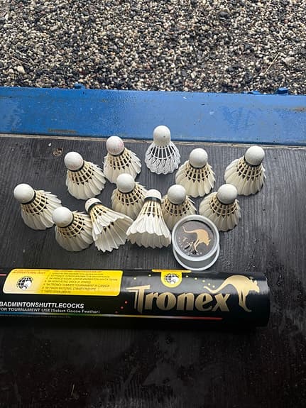Tronex badmintonbollar fjäder