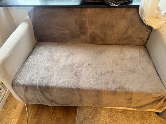 LINANÄS 2-sitssoffa, Vissle beige