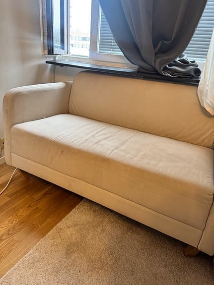 LINANÄS 2-sitssoffa, Vissle beige