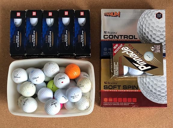 Golfbollar 45 + 26 st