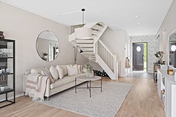 Sleepo Åre Beige 4sits soffa