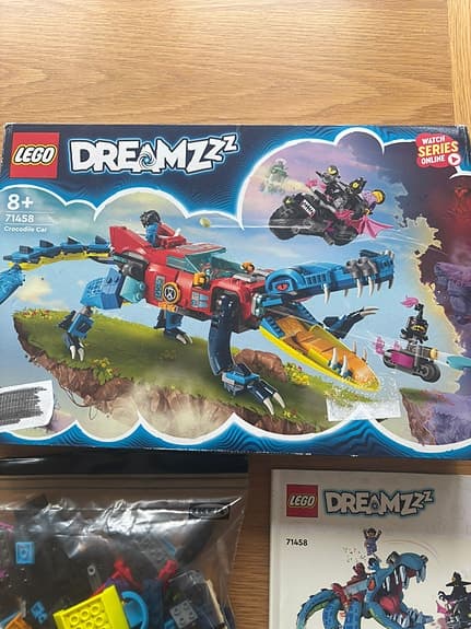 LEGO DREAMZzz 71458 Crocodile Car – Komplett med kartong & instruktion