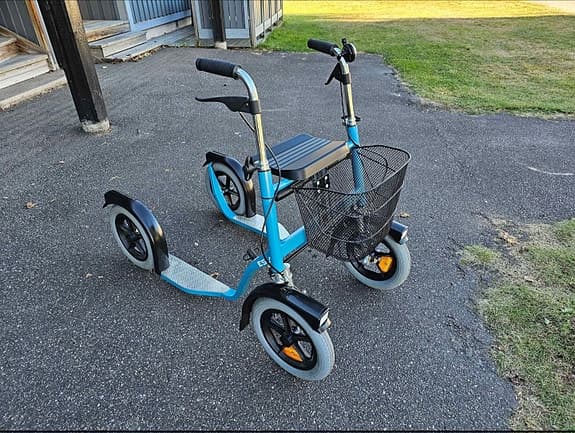 Citymax sparkcykel trehjulig blå med korg