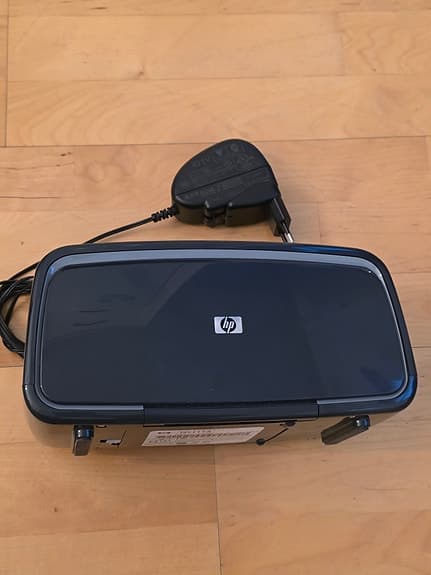 RETRO HP Photosmart A618 fotoskrivare med nätadapter svart