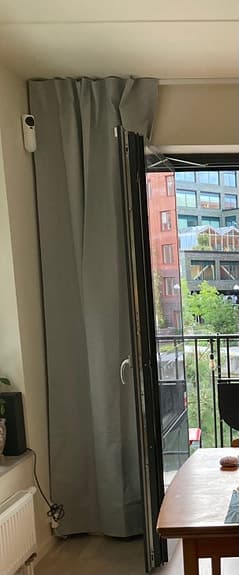 4 st Åhléns Home mörkläggningsgardin grå