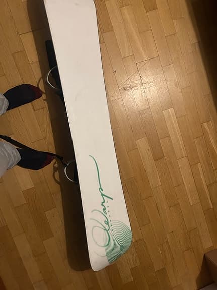 Okänt märke snowboard med bindningar blå