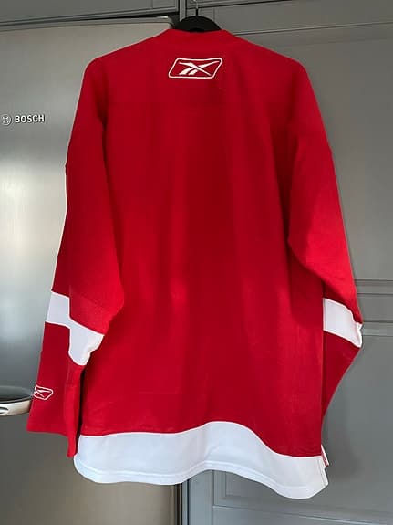 Reebok NHL hockeytröja röd polyester storlek L