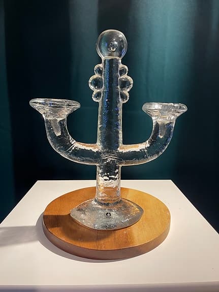 Ljusstake, glas, Staffan Gellerstedt, Pukebergs Glasbruk, Sverige