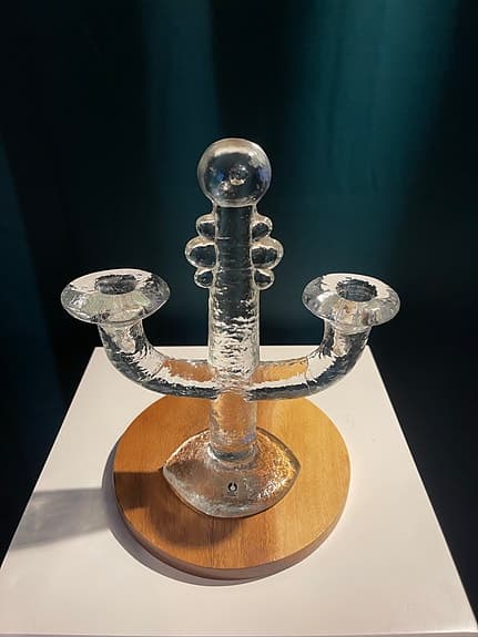Ljusstake, glas, Staffan Gellerstedt, Pukebergs Glasbruk, Sverige