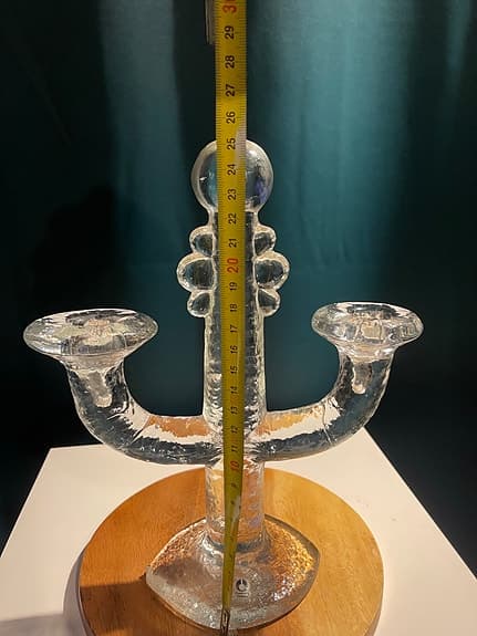 Ljusstake, glas, Staffan Gellerstedt, Pukebergs Glasbruk, Sverige