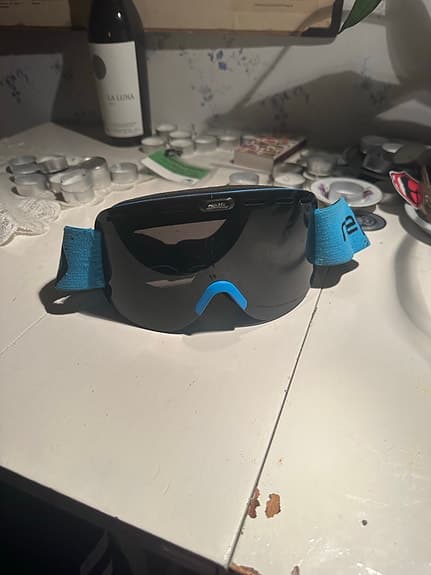 Republic skidglasögon svart lins blå rem