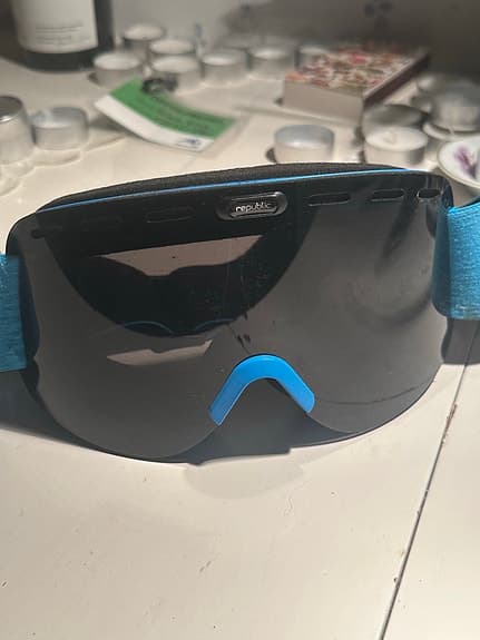 Republic skidglasögon svart lins blå rem