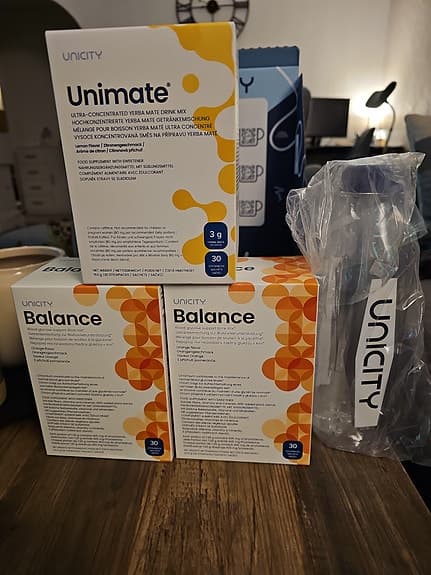 Unicity Unimate och Balance hälsoprodukter 3 g 30 portioner