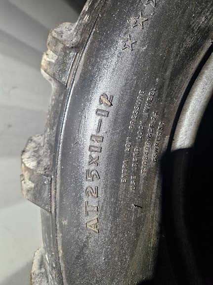 AT25x8-12 terrängdäck för ATV 12 tum