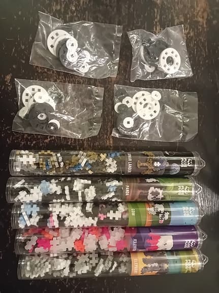 Plus Plus byggset rör och tillbehör färgmix