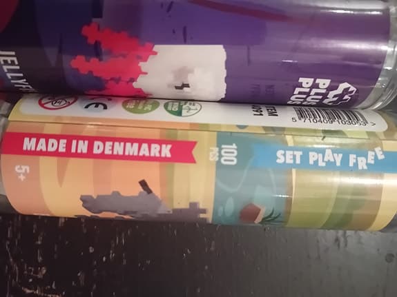 Plus Plus byggset rör och tillbehör färgmix