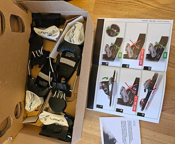 Alpinbindningar. Alpine Ski Bindings.
