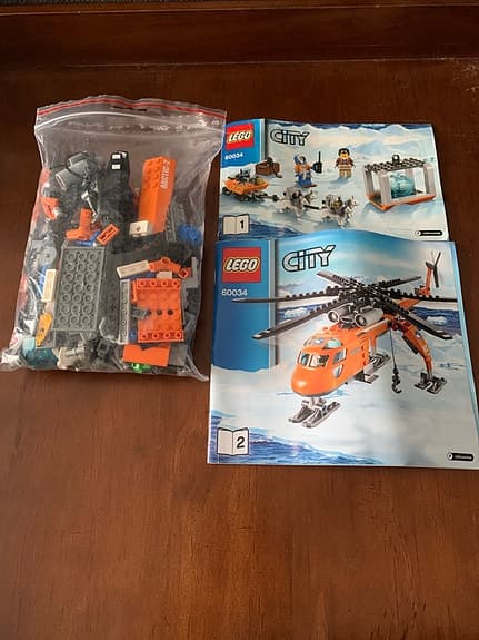 LEGO City - 60034 - Arctic Helicrane - 262 delar