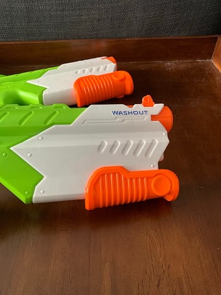 Nerf Super Soaker Washout vattenpistoler grön vit orange