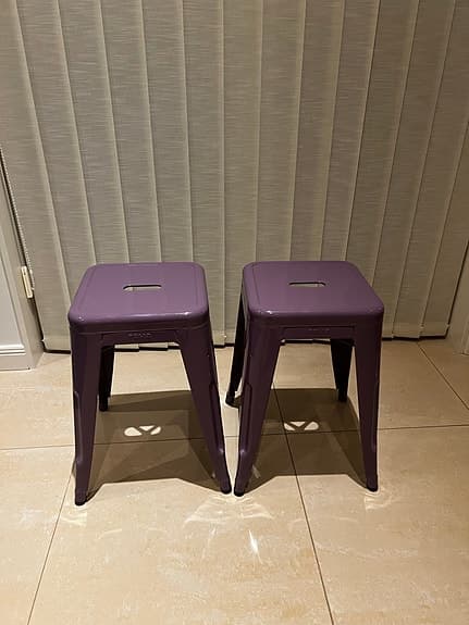 Tolix lila pallar (2st)