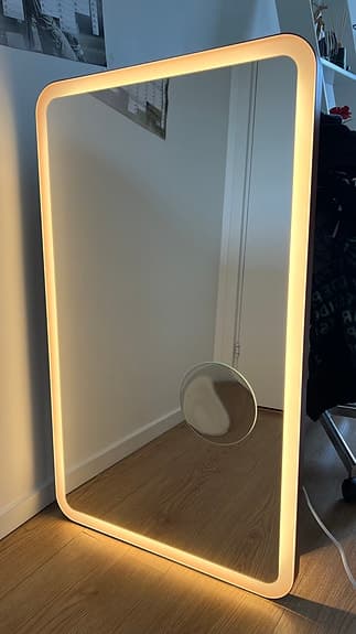 Badrumsspegel med belysning, anti-fog