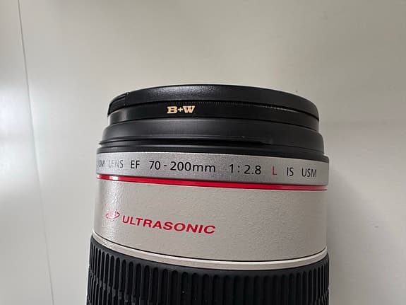 Canon EF 70-200mm f/2.8 L IS USM teleobjektiv vit