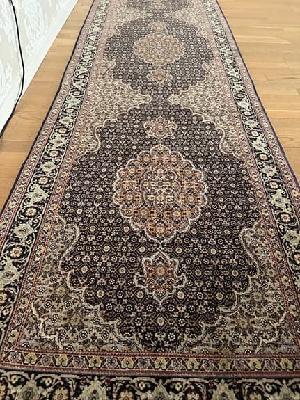 Äkta persisk matta 300x82 cm – vacker löpare i fint skick