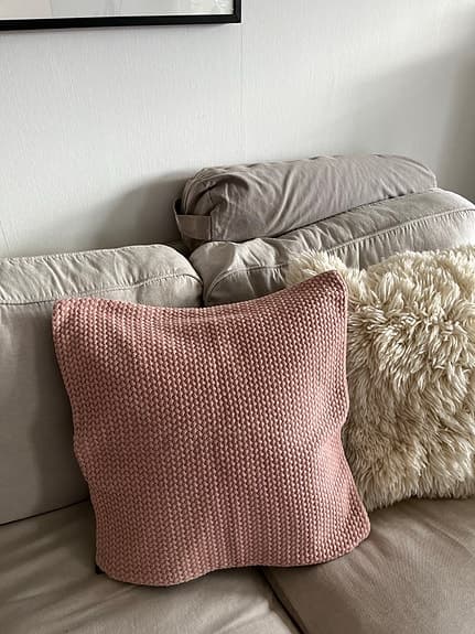 Åhlens VIDE kuddfodral puderrosa 50x50