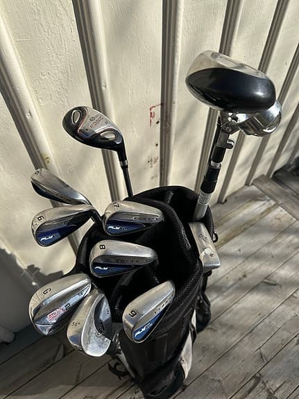 Golfset med bag herr höger