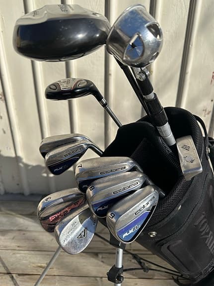 Golfset med bag herr höger
