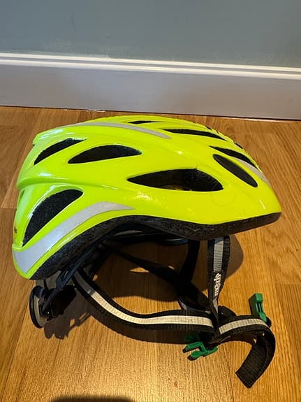 Cykelhjälm barn S 48–55 cm gul med mönster MIPS