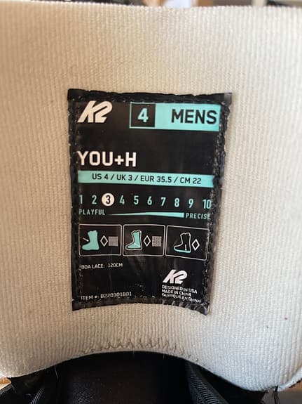 Snowboardboots K2 YOU+H storlek 35,5