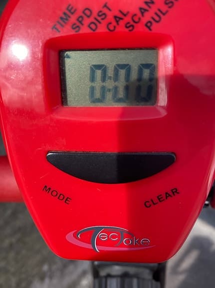 TecTake motionscykel hopfällbar röd svart