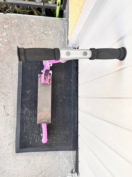 Sparkcykel Stiga scooter hopfällbar rosa