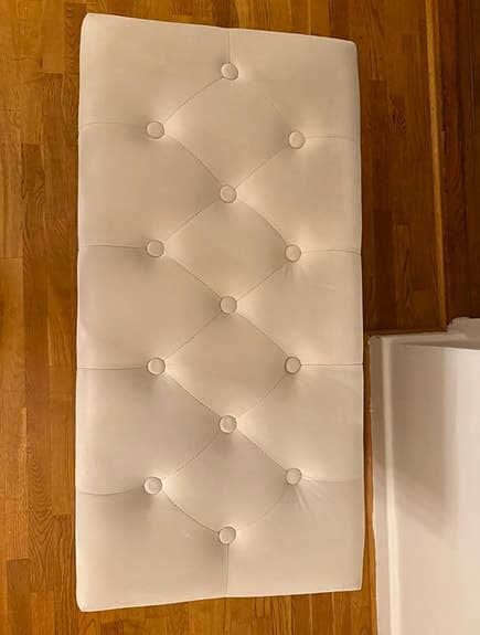 Förvaringsbänk sittpall 80x40 cm beige