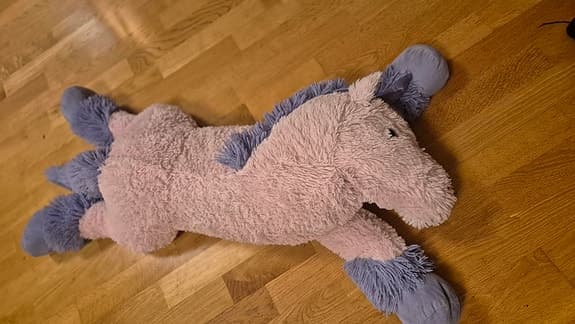 Teddykompaniet, stort gosedjur enhörning rosa lila