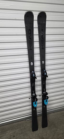 Head eGX alpinskidor med bindningar svart/blå