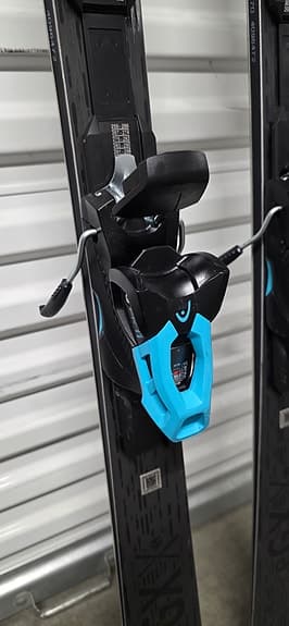 Head eGX alpinskidor med bindningar svart/blå