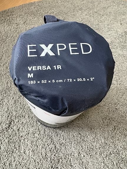 EXPED VERSA 1R M UPPBLÅSBART LIGGUNDERLAG 183x52x5 - NYTT!