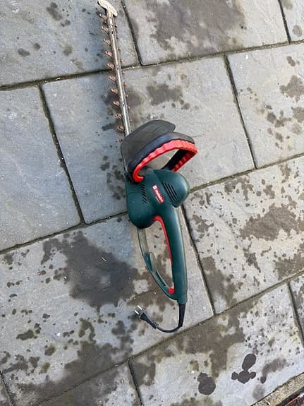 Metabo häcksax eldriven grön