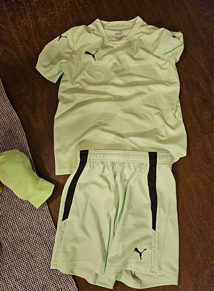 Puma målvaktsställ limegrön storlek 152