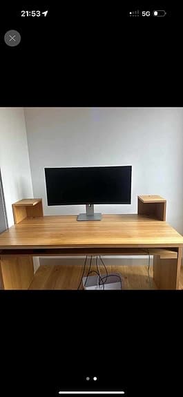 Jättefin Asplund skrivbord i trä