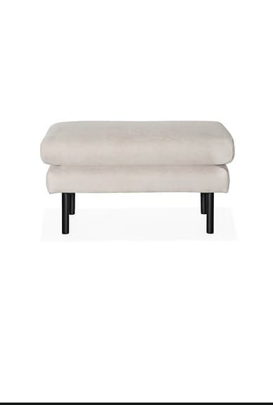 Fotpall Beige