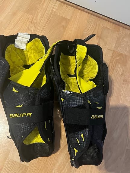 Bauer Supreme 3S benskydd ishockey 11 tum svart/gul