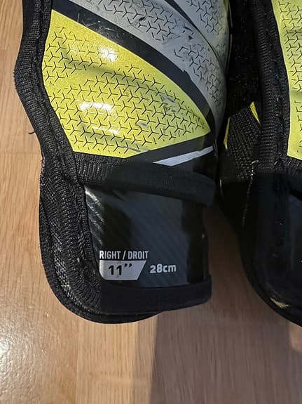 Bauer Supreme 3S benskydd ishockey 11 tum svart/gul