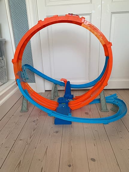 Hot Wheels bilbana loop orange/blå