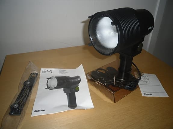 Studiolampa i box - OSRAM SLG 1000 för Studio fotobelysning