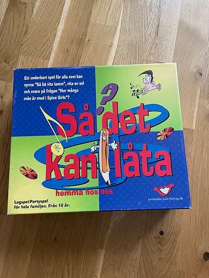 Så det kan låta sällskapsspel