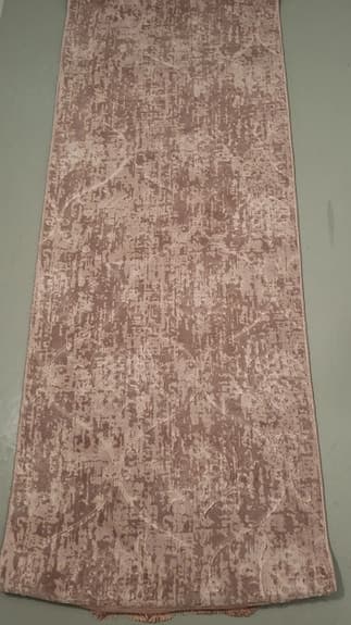 Matta gångmatta rosa mönstrad