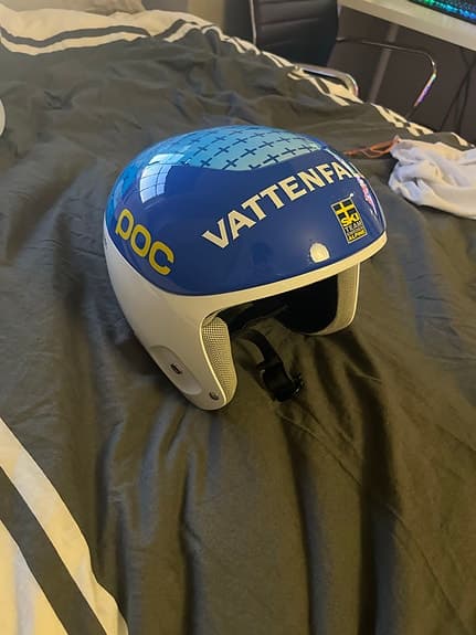 POC Skull skidhjälm XS/S blå vit